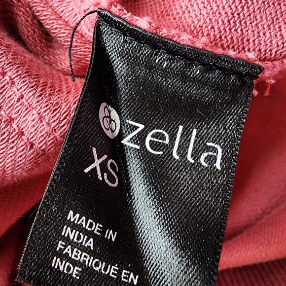 Zella Womens XS Shorts Organic Cotton Salmon PInk High Rise Sweat Shorts Pockets - Picture 6 of 9